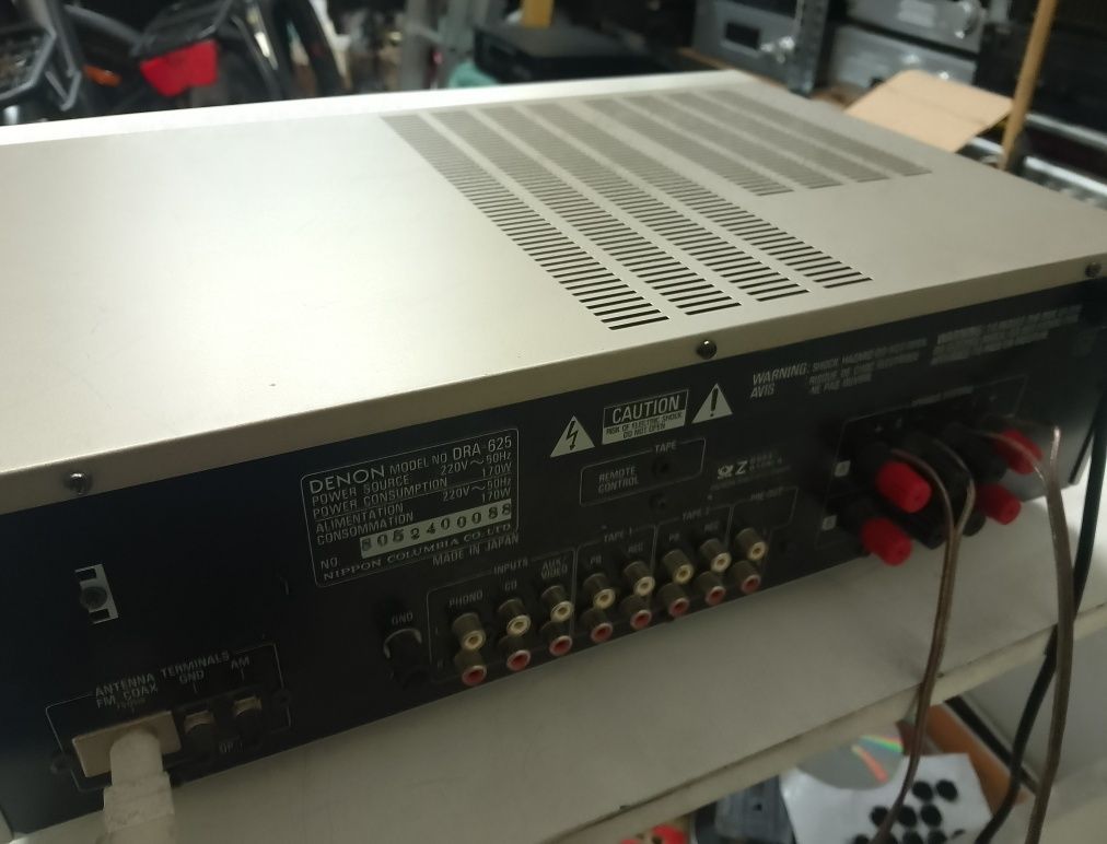 Amplituner stereo DENON DRA-625 złoty