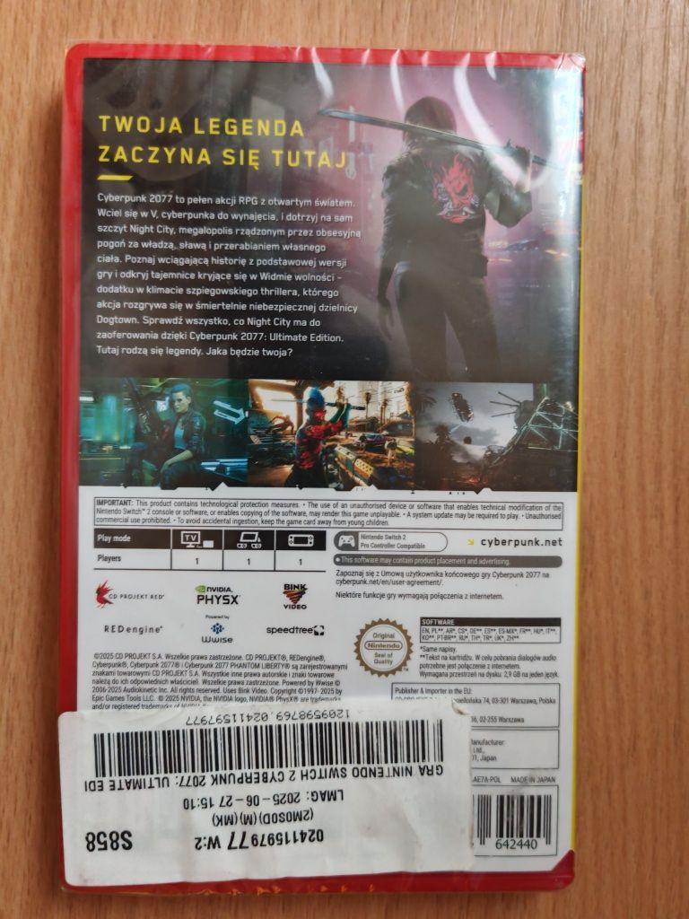 Cyberpunk 2077 Nintendo switch 2