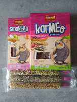 Karmeo pokarm i kolby dla papużki Nimfy