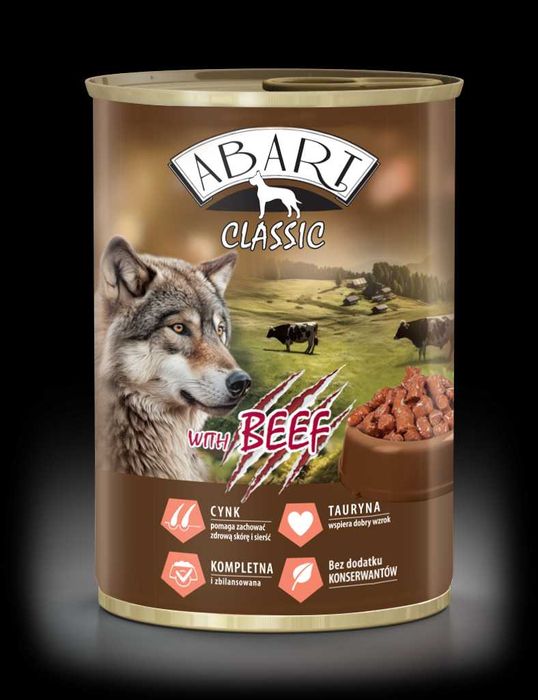 Abart Classic Puszka dla Psa zestaw 24x 415g Beef