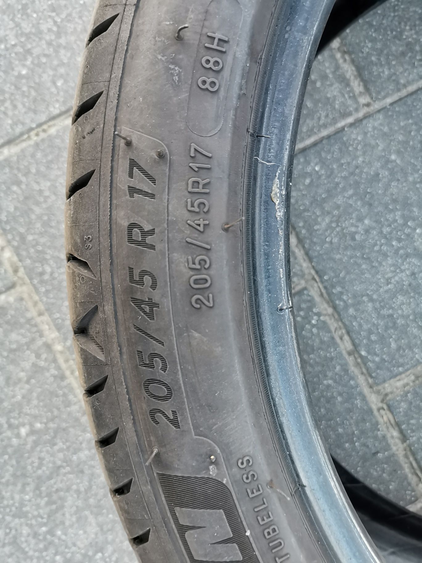 Sprzedam opony Michelin primacy 205/45 R17