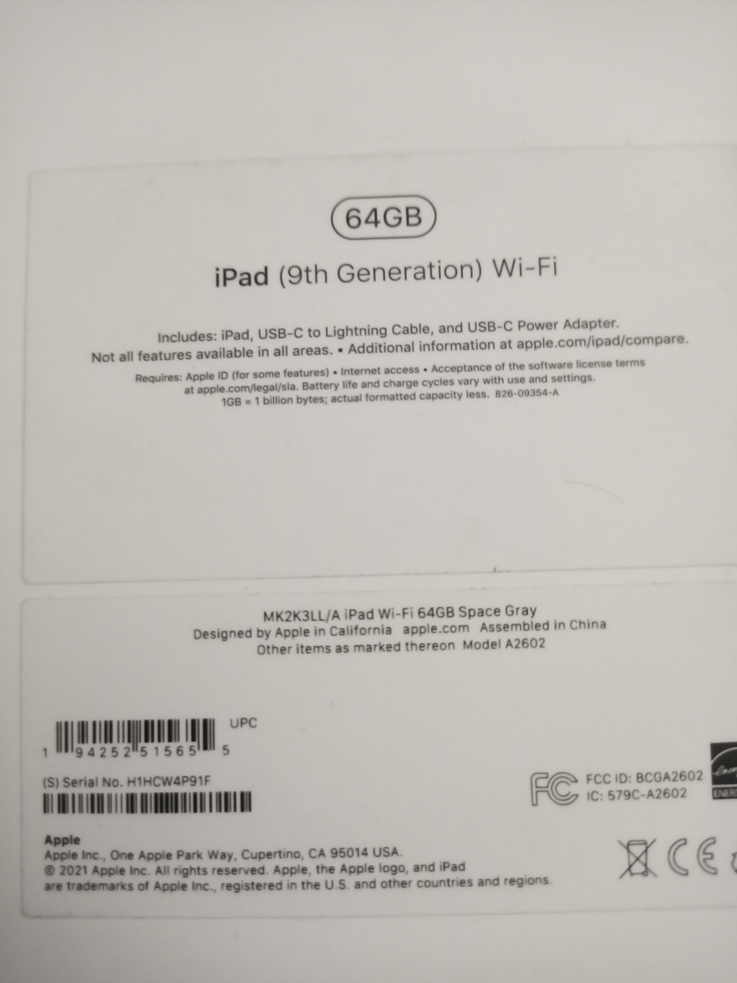 Айпад 10.2 64GB .