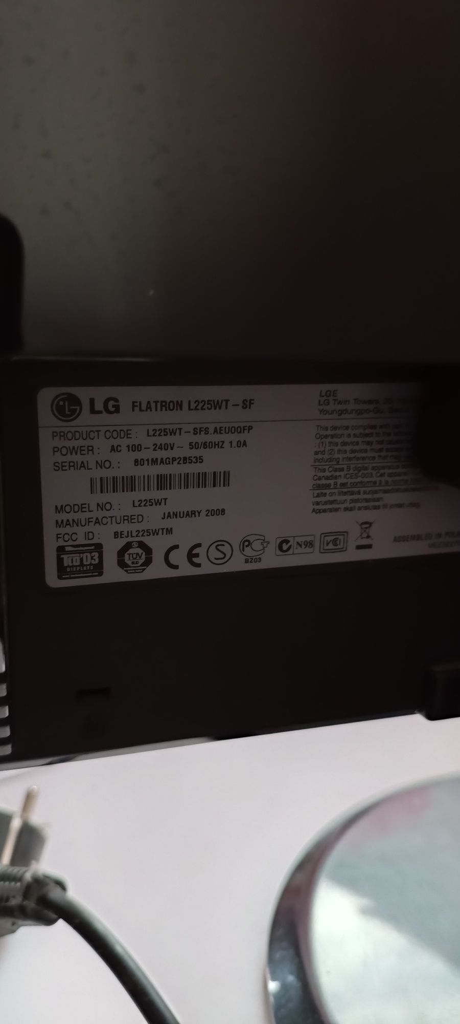 Monitor LG Flatron 22 cale