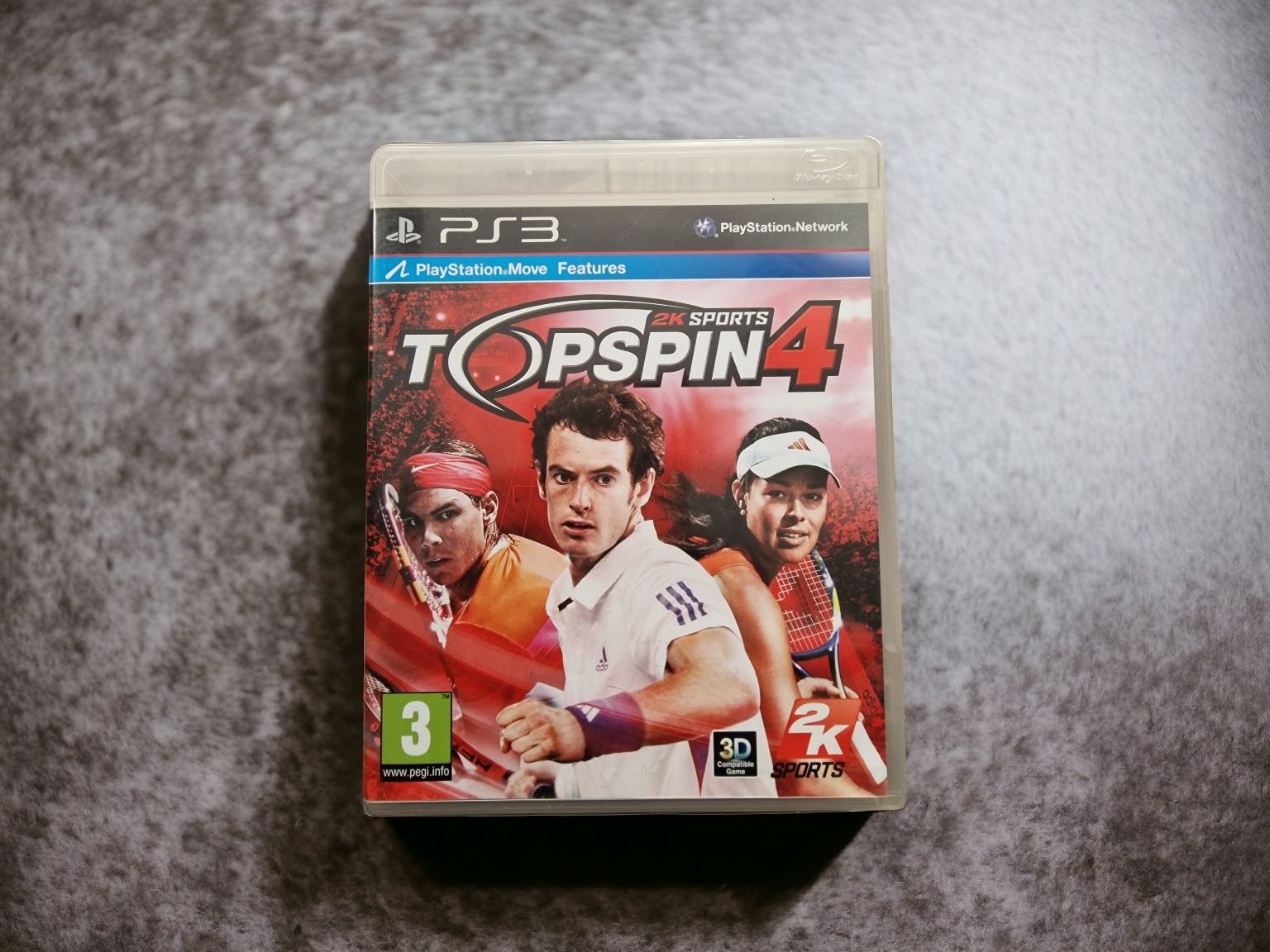 Gra Top Spin na Ps3 move