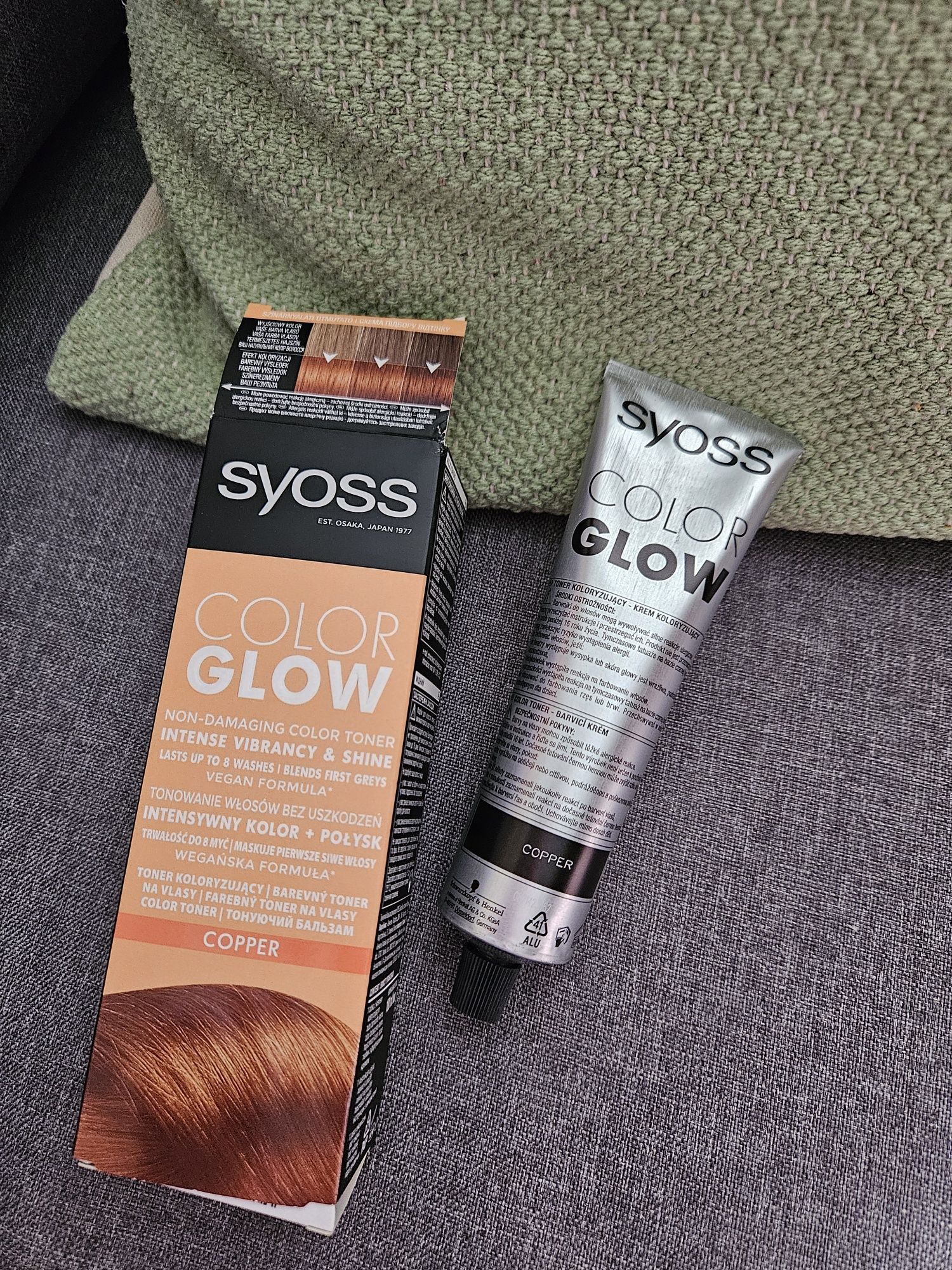 Тонувальний безаміачний бальзам для волосся Syoss Color Glow, Copper