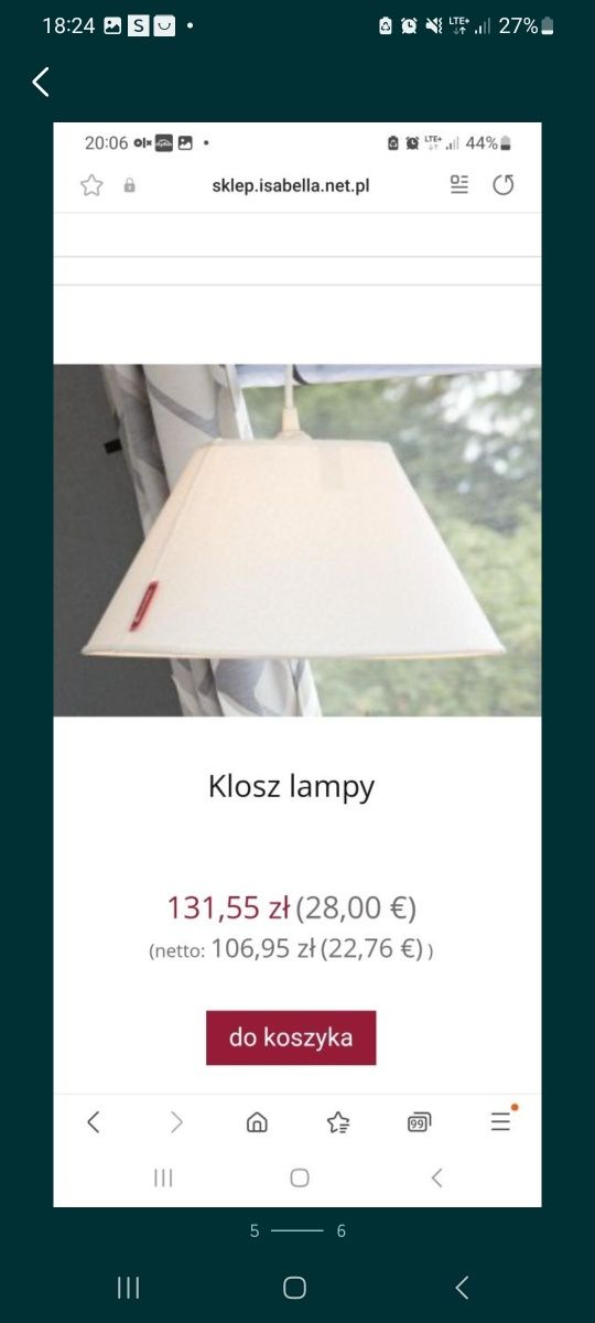 Lampa turystyczna isabella