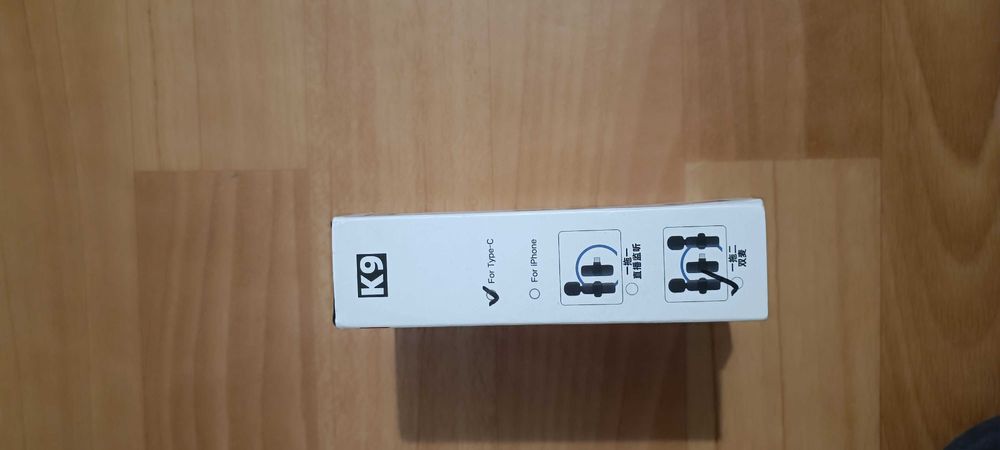 Мікрофон бездротовий K9  2 мікрофона з Type-C для iPhone та Android