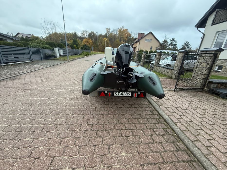 Ponton Kolibri+przyczepa+Mercury F10+Echosonda