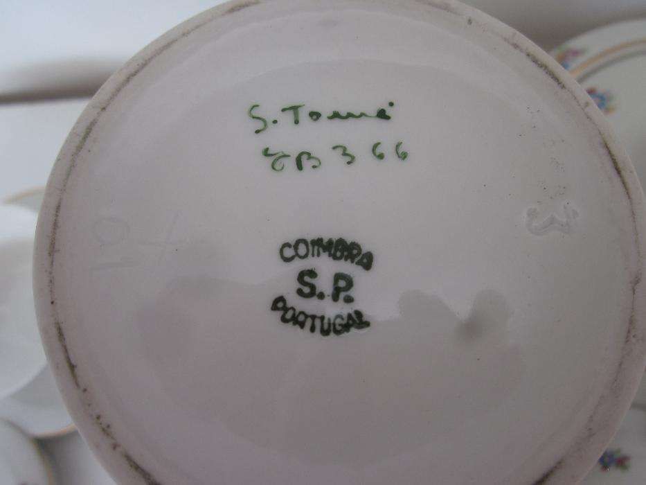 Serviço chá Porcelana Coimbra S.P.