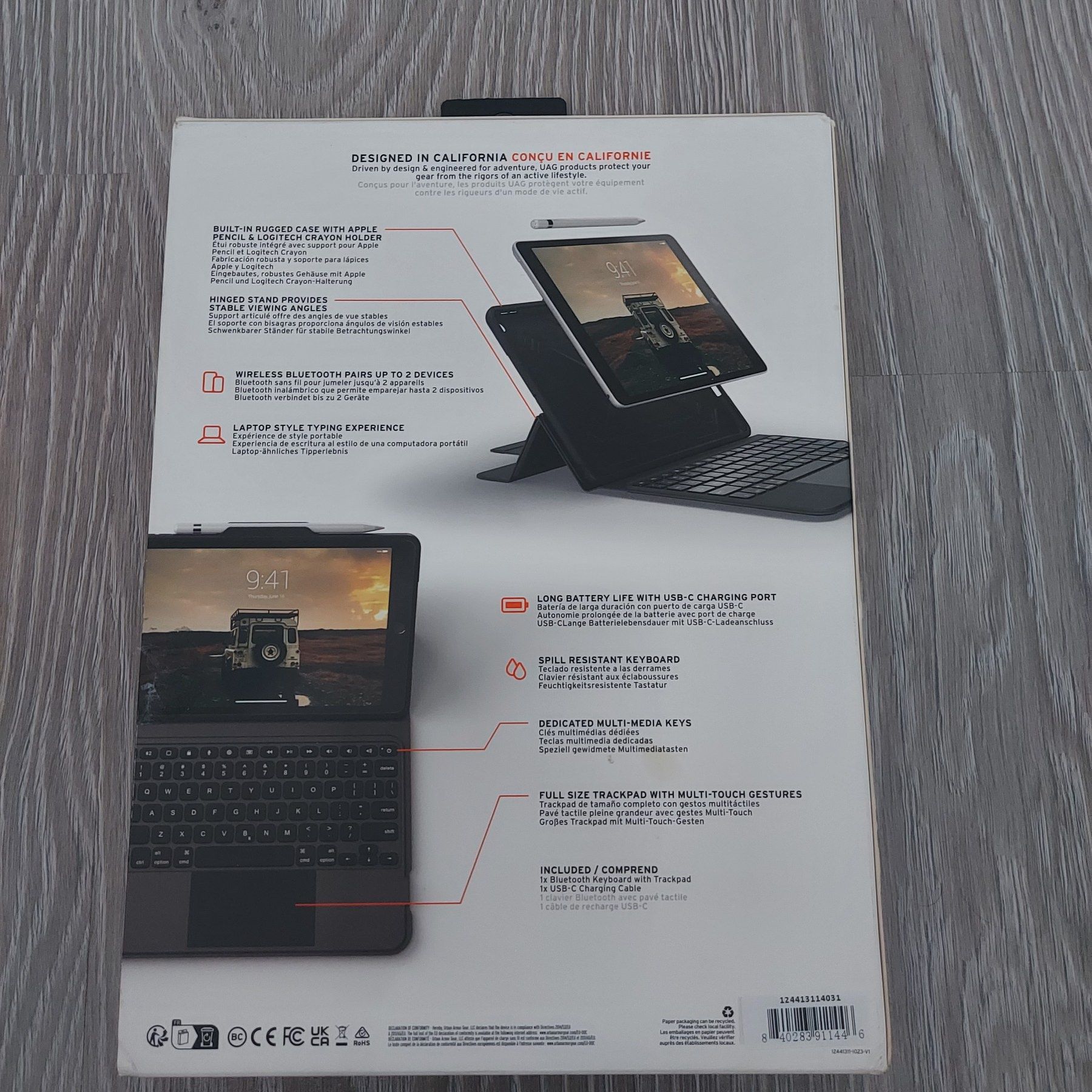 Чохол -Клавіатура UAG для Ipad 10.2-inch
