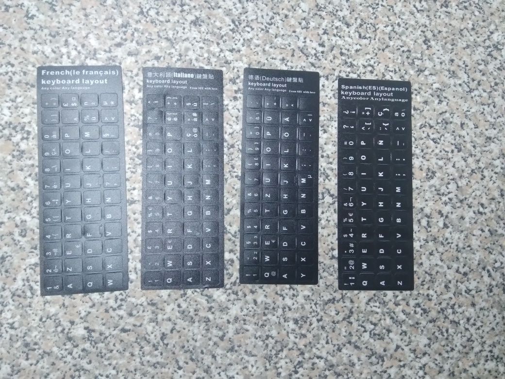 Keyboard layout - (Espanhol já fui vendido)Francês, Alemão e Italiano.