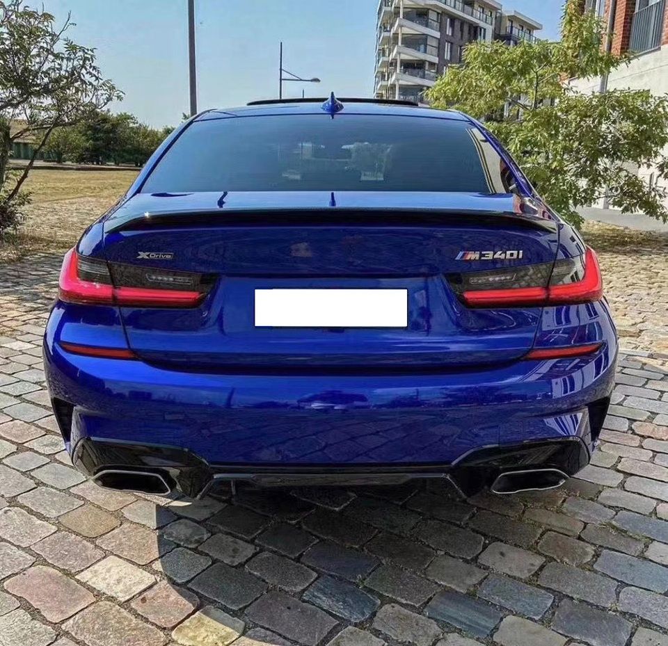 BMW G20 G21 Dyfuzor Tylnego Zderzaka 340I Performance Czarny Połysk