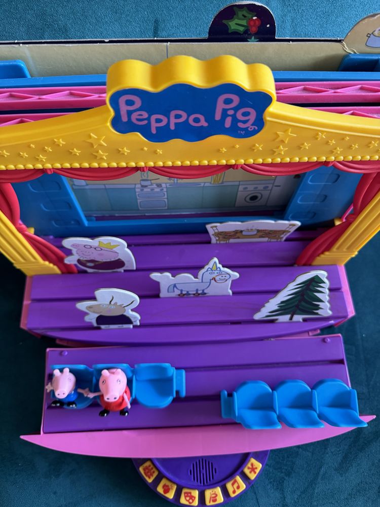 Teatr Świnka Peppa scena teatralna z dźwiękiem teatrzyk Świnki Peppy