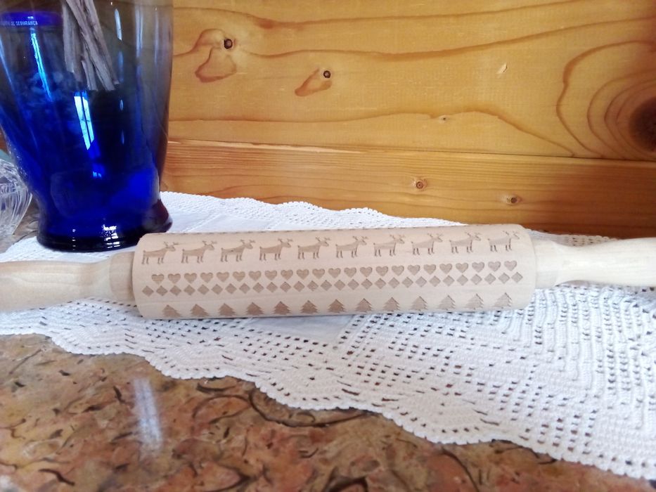 Rolo da massa biscoitos Natal - Novo