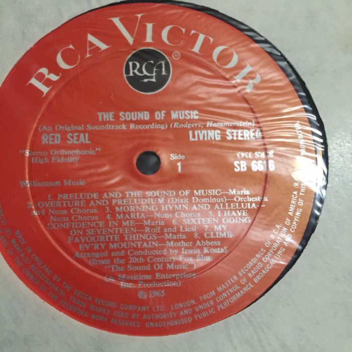 Vinil: The Sound of Music - 1965 red label