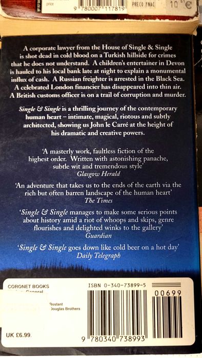 6 Livros Policial, Espionagem em Inglês Robert Wilson,Le Carré