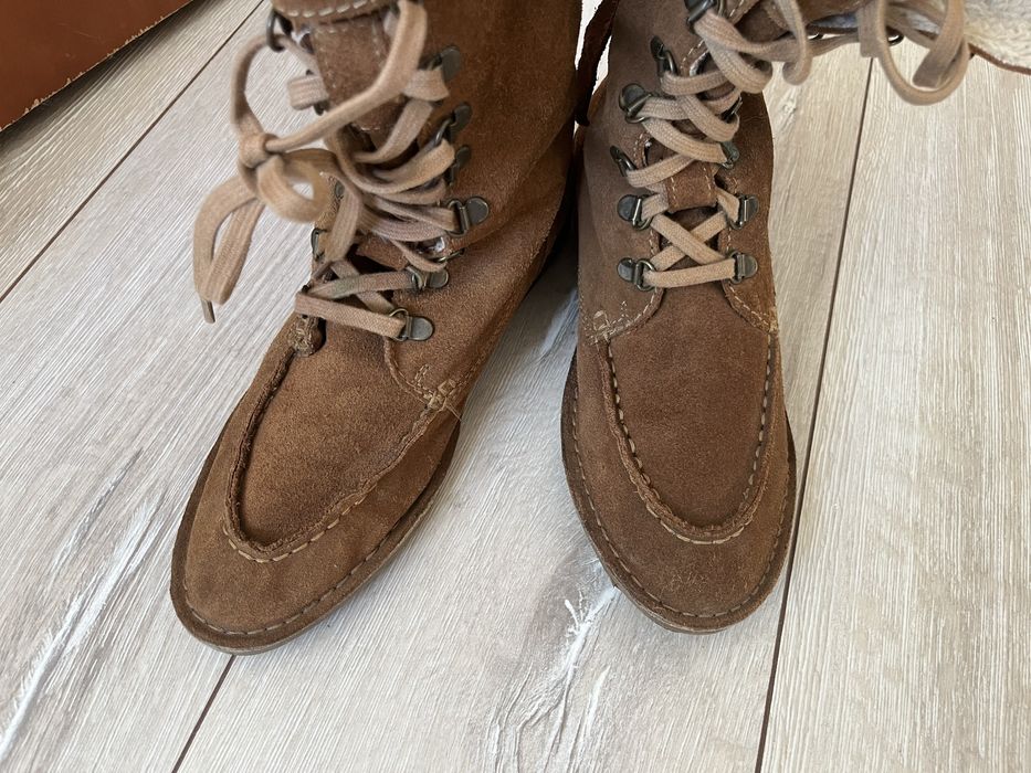 Замшеві черевики/ сапоги/ ботинки