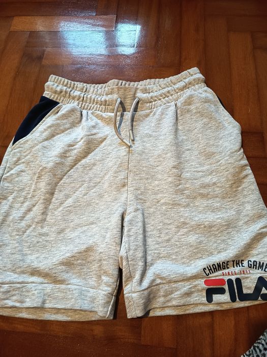 Calções cinzentos claro da Fila