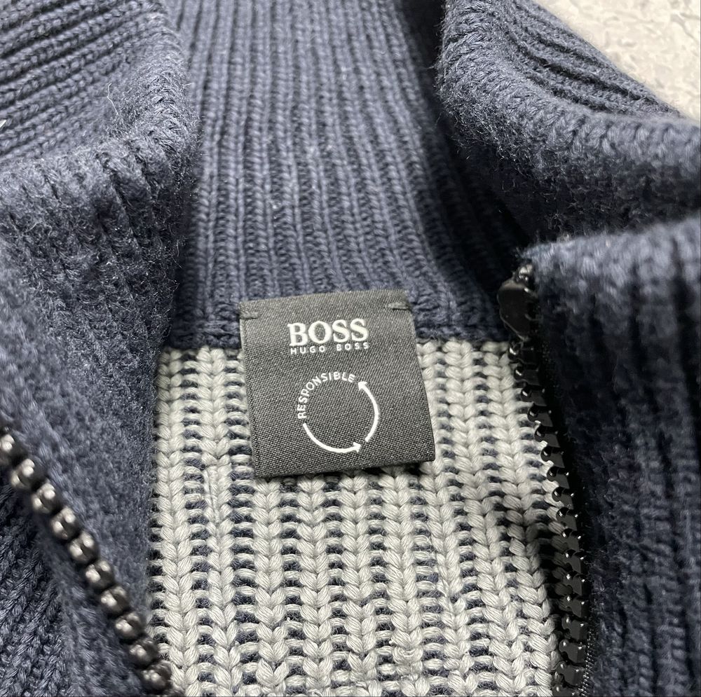 Hugo Boss Кофта Свитер На Замку Вязаный Кардиган Оригинал L Размер