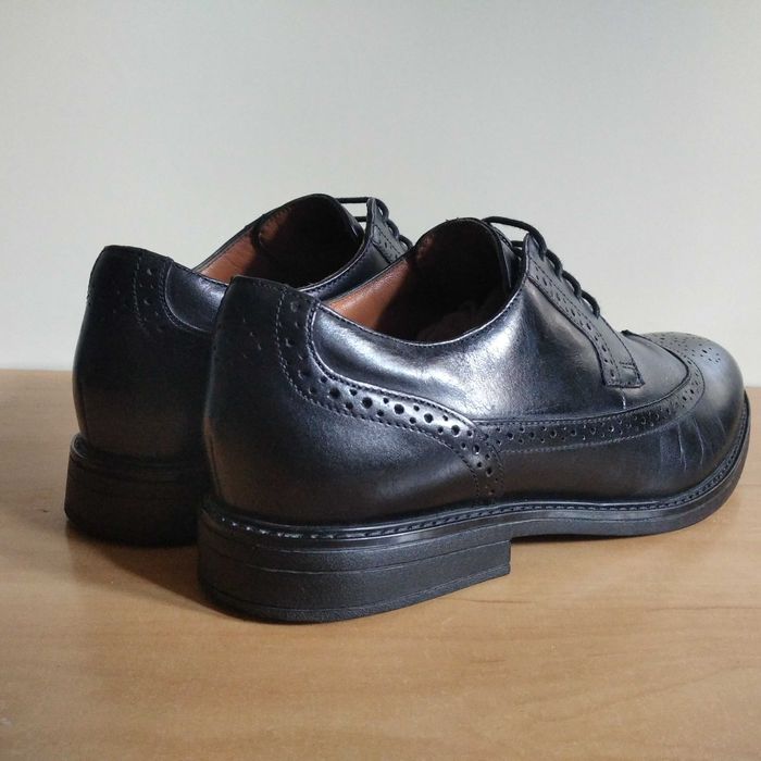 Męskie półbuty wizytowe broksy CLARKS skóra naturalna roz.eu-42.5