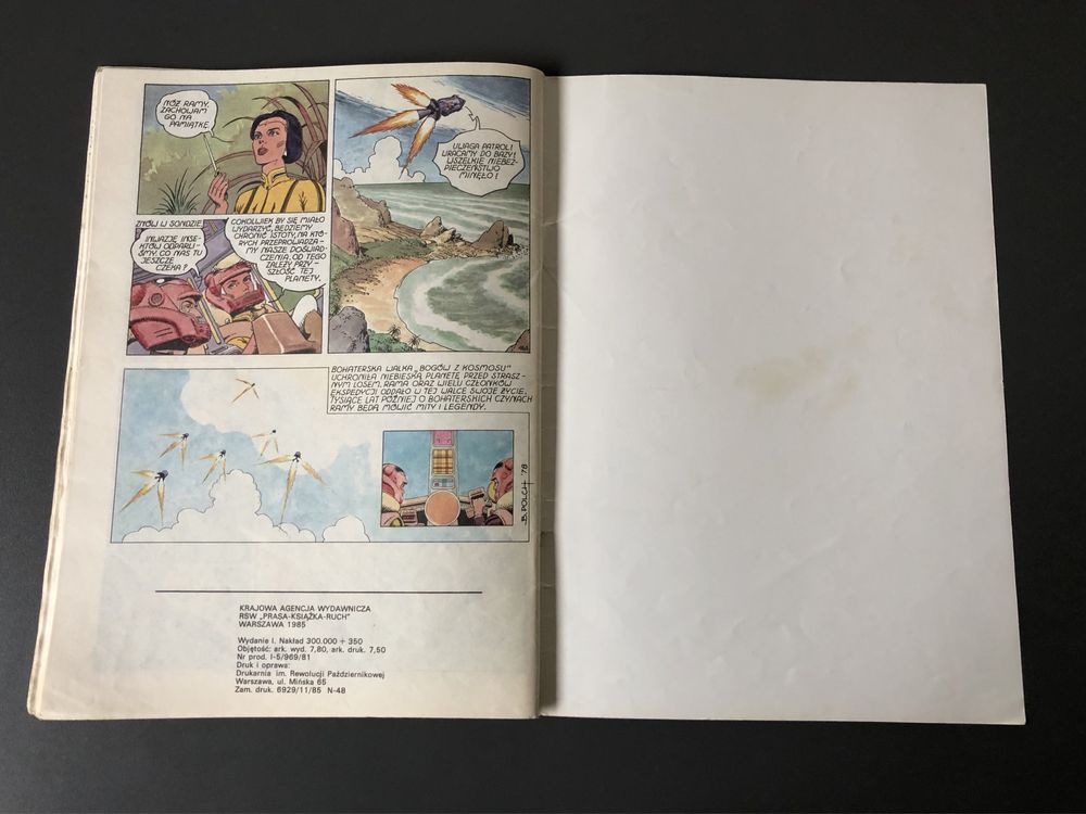 Komiks „Walka o planetę”, Däniken, Polch, wydanie I, 1985