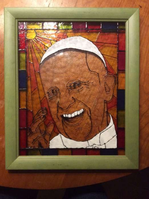 Vitral Papa Francisco