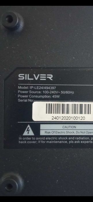 Mainbord TV Silver 24" modeloIPLE24/494397