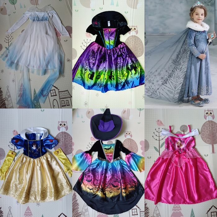 Дуже гарні карнавальні плаття. Відьми на Хеллоуін, принцеси Дісней 98