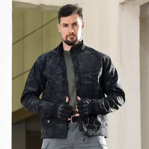 Тактична куртка вітрівка мультикам чорний (multicam black)