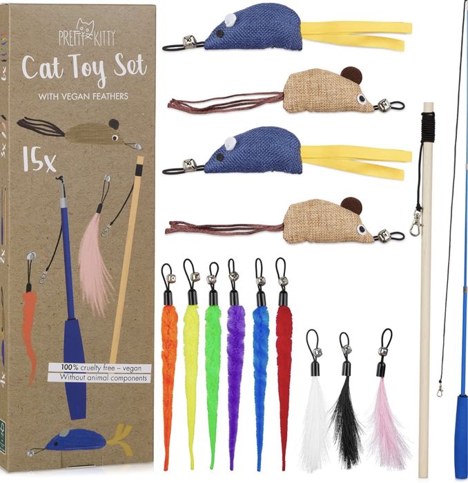Набір вудочка іграшка Pretty Kitty для котиків.