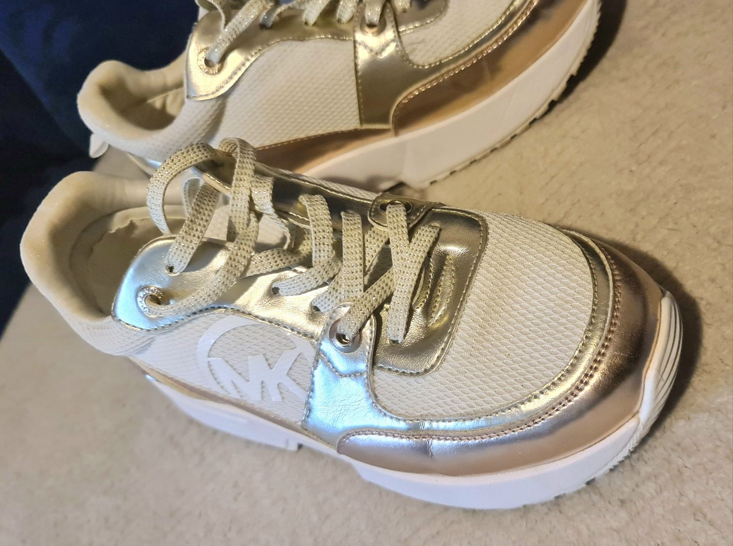 Michael Kors 37 38 23,5 zlote adidasy snaekersy