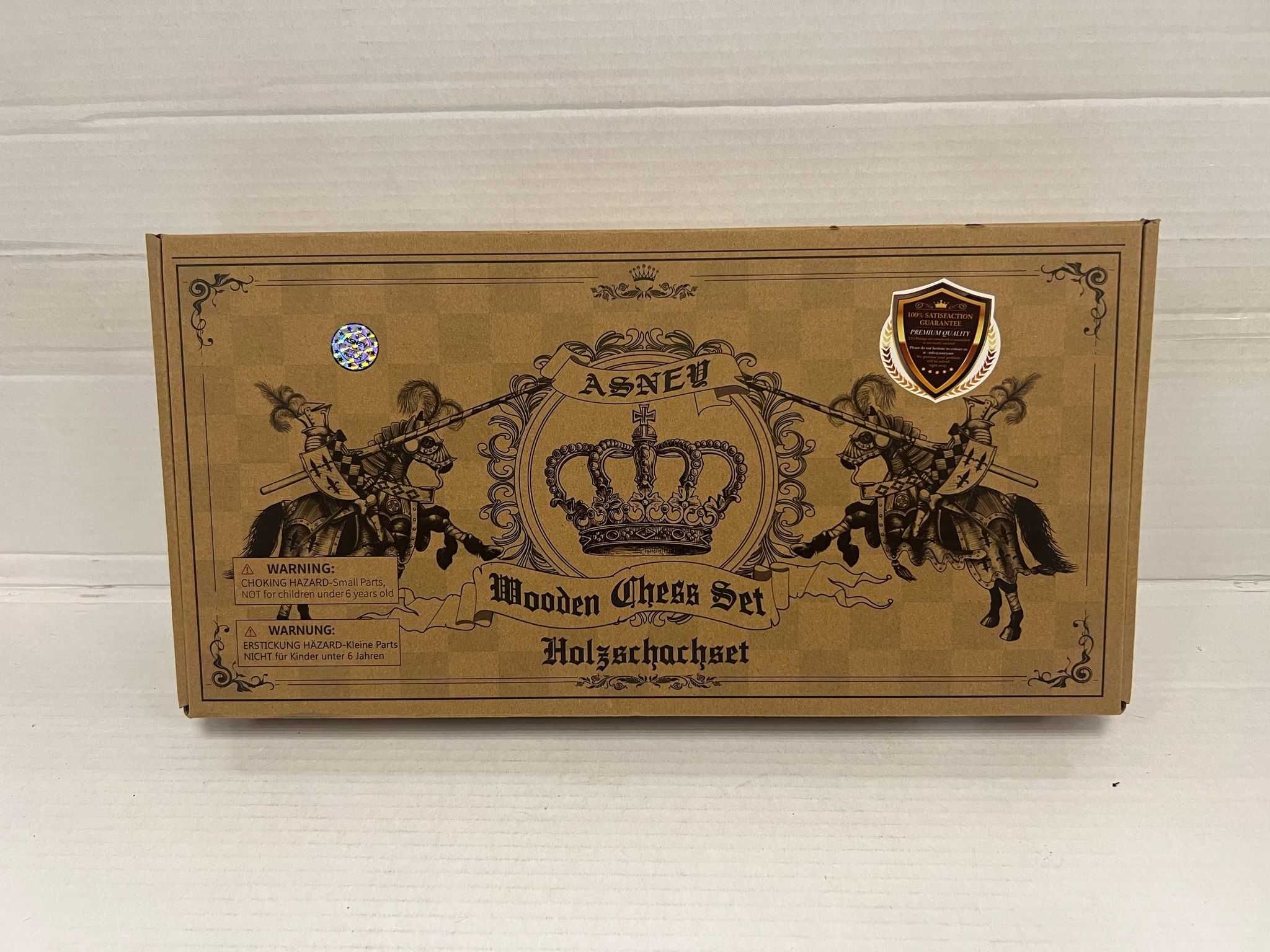 Drewniany zestaw szachowy ASNEY 15 - OUTLET - A3