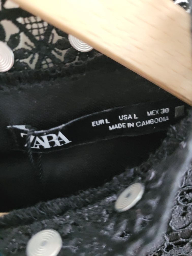 Nowa koronkowa sukienka z metka, Zara, L