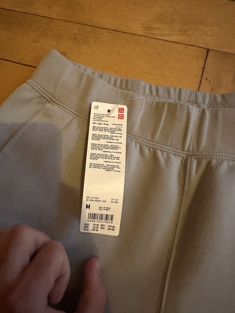 Uniqlo spodnie dresowe joggers dres nowe