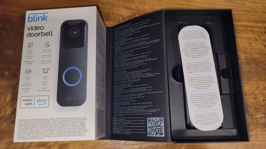 Campainha Inteligente Blink Video Doorbell (Alexa)