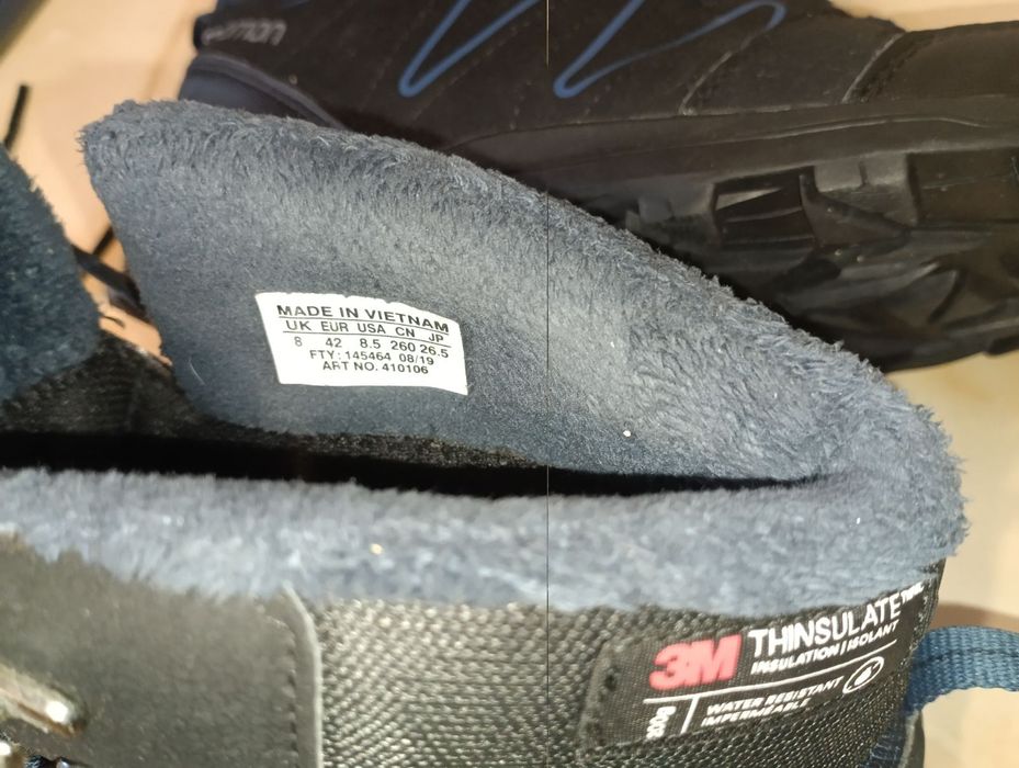 Мегатеплые Зимние Термо Ботинки Salomon 41-42 p Thinsulate+Waterproof