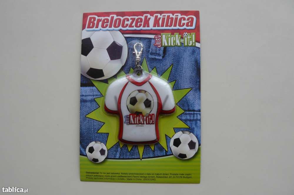 Piłkarski breloczek kibica Just Kick-it! NOWY!Duża ilość!