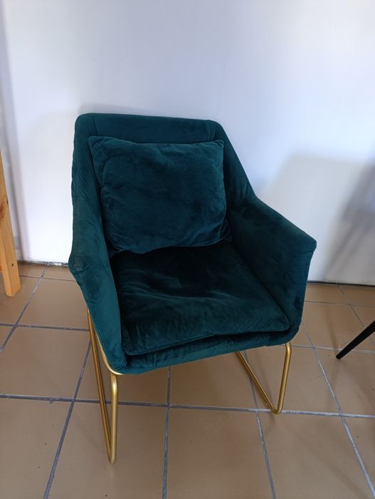 Cadeirão Verde Veludo