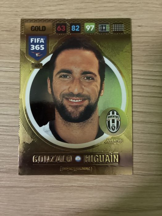 Karty pilkarskie Gold panini 365