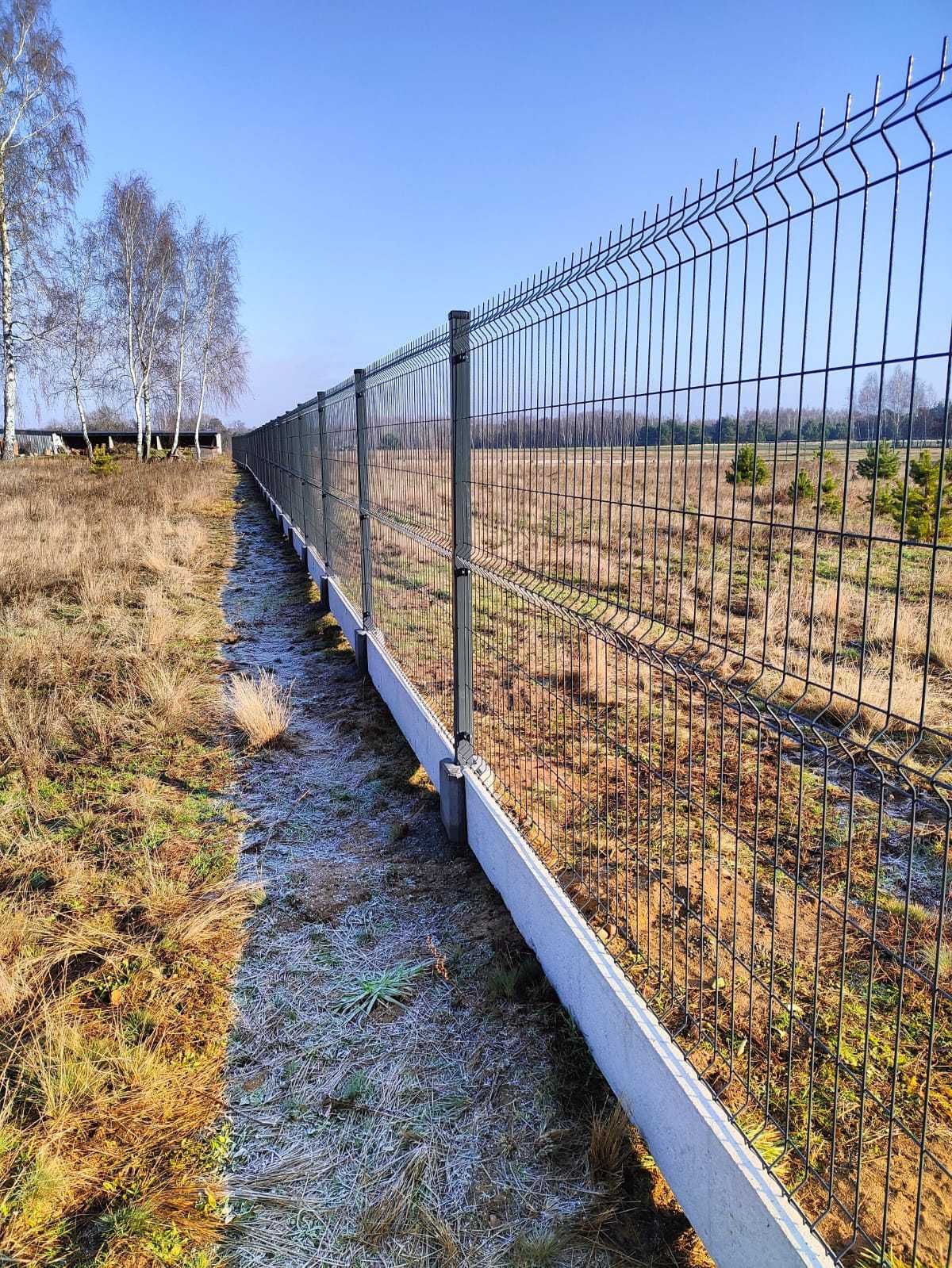 Ogrodzenie panelowe ø 4,0mm, H-123 cm + podmurówka 25cm