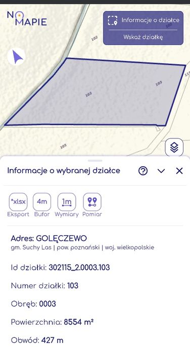 Sprzedam łąkę w Goleczewie