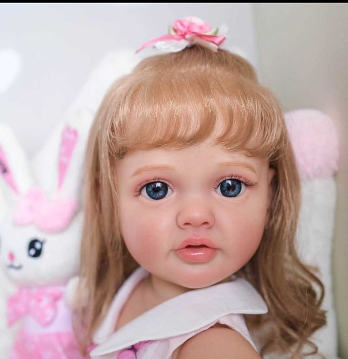 44) Кукла Реборн Princessa Klara Premium 3D 55cm качественного Винила