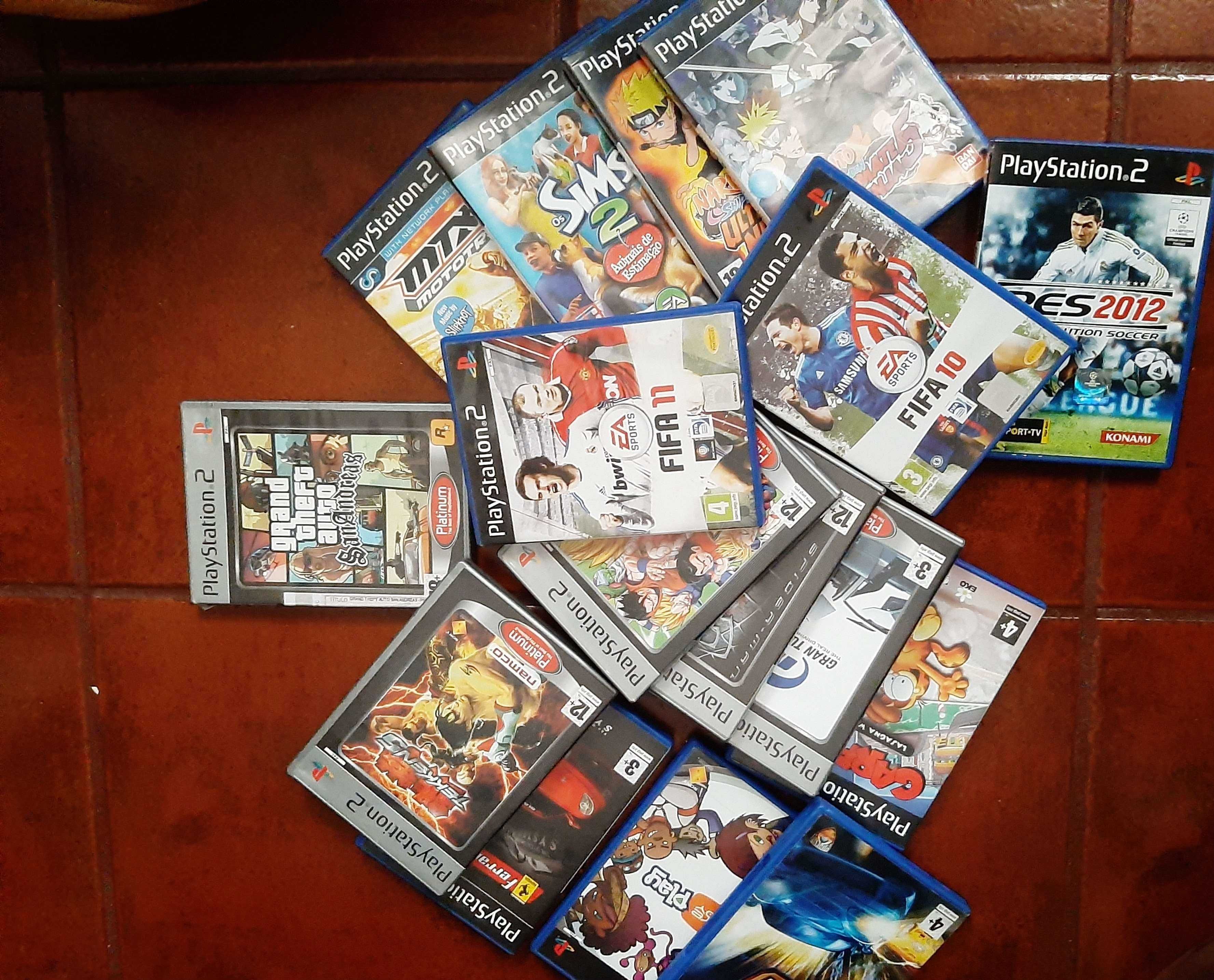 Conjunto Ps2 + Acessórios + Jogos