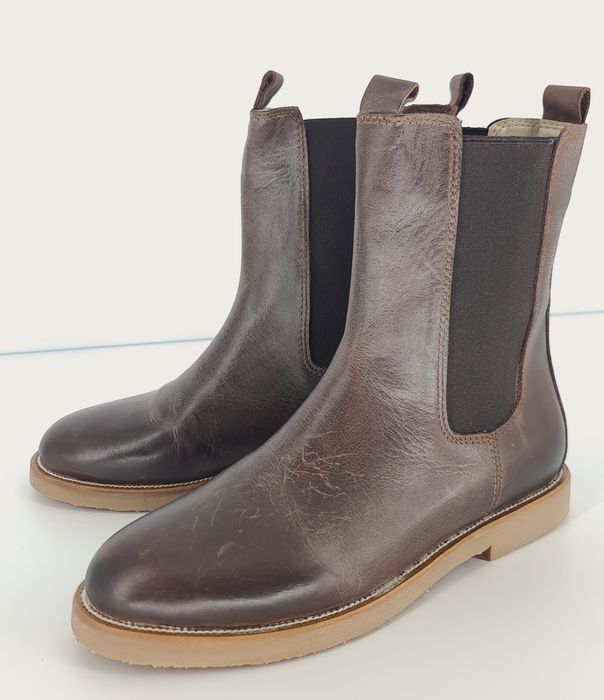 Botki skórzane brązowe Inuovo 37