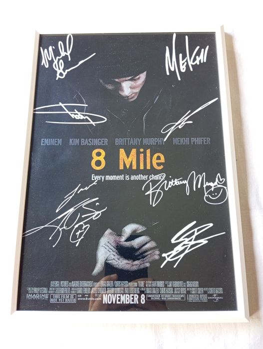 Moldura Filme 8 Mile com Autógrafos (A4)
