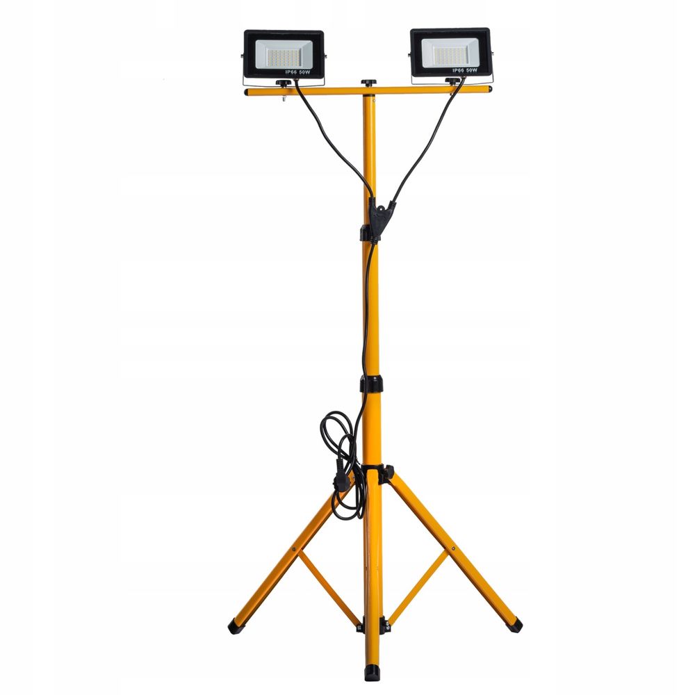 Stojak +2x naswietlacz LED 50 W