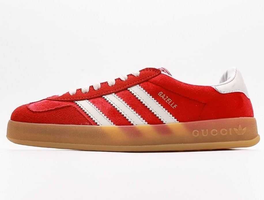 Женские кроссовки Adidas Gazelle x Gucci кросівки адідас газель гуччі