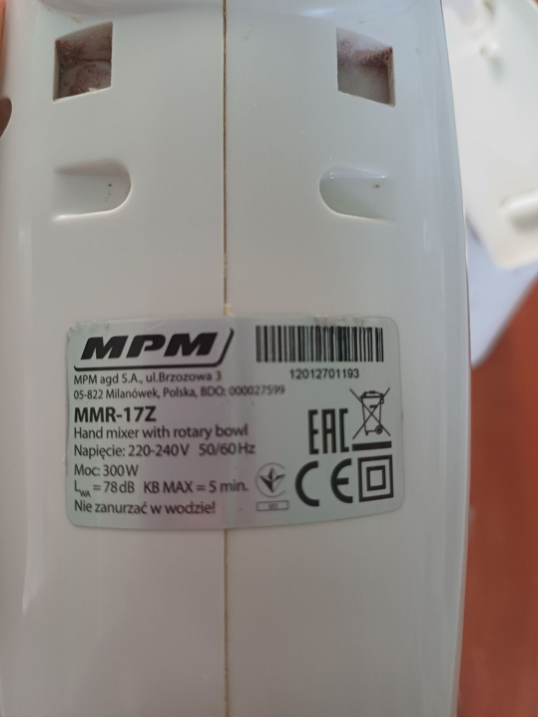 Robot kuchenny z miską obrotową MPM