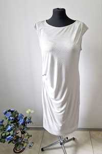 Suknia Solar zestaw 42/XL, 44 XXL popielata srebrny print