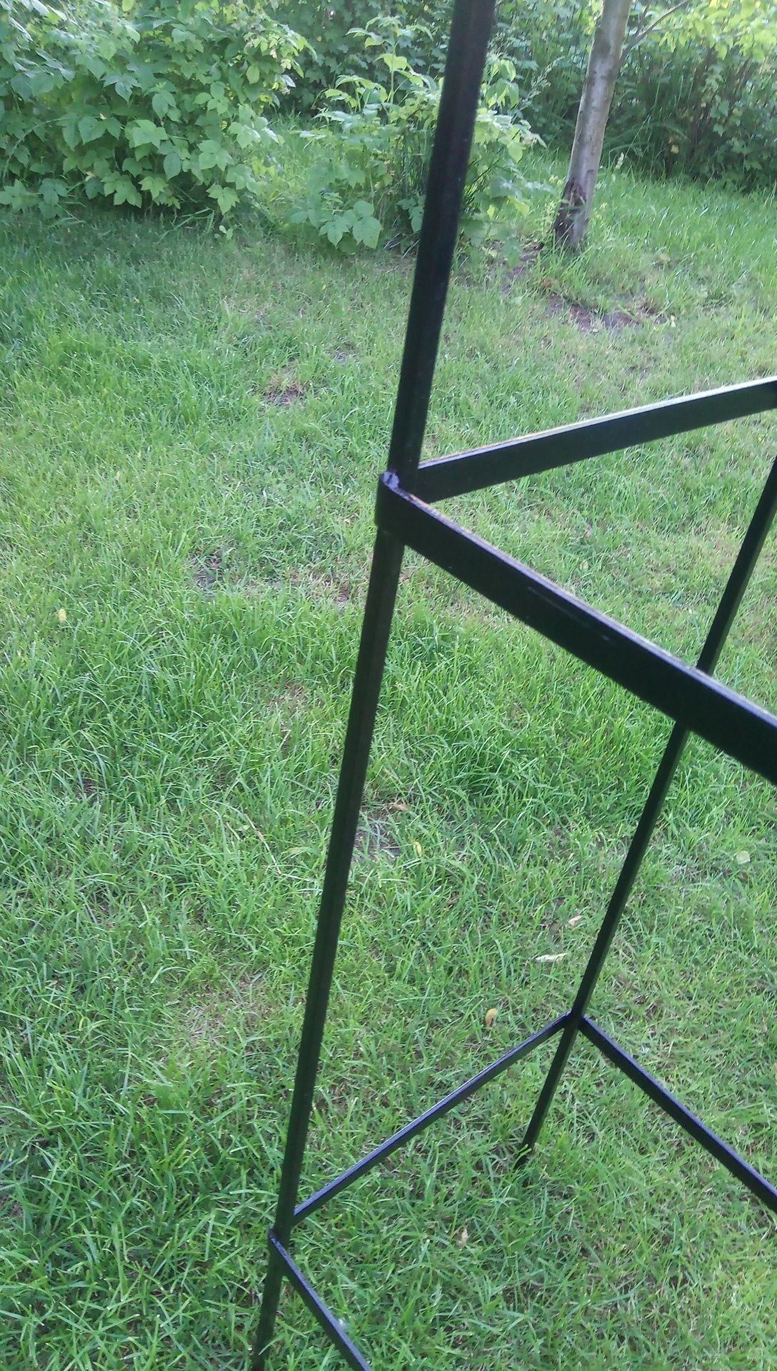 Pergola ogrodowa metalowa czarna